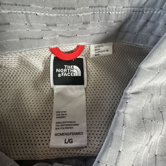 The North Face Womens Long Sleeve Button Down Fitted Shirt Side Pocket Sz Large - Picture 7 of 11